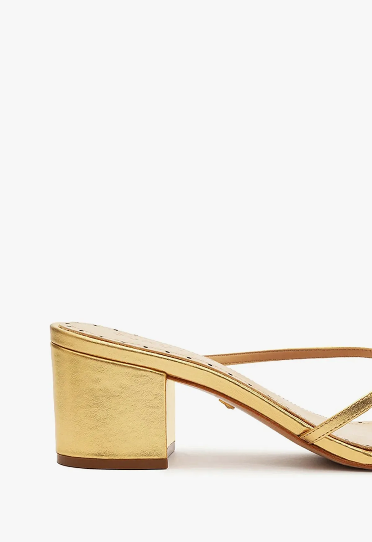 Alma Metallic Leather Sandal