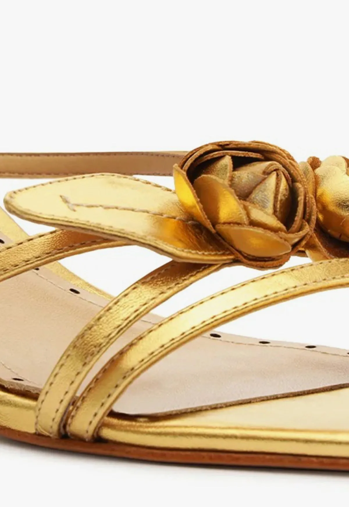 Alma Metallic Leather Sandal