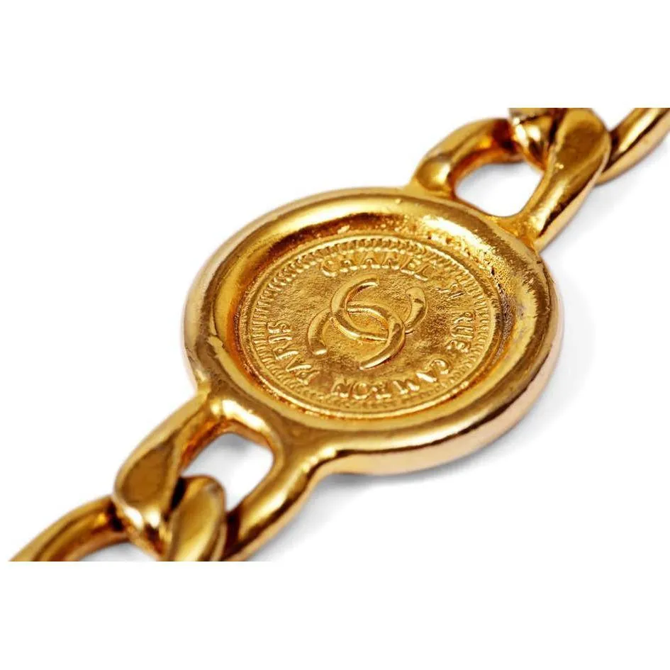 ARCHIVE - 1980s Chanel Rue Cambon Gold Medallion Belt or Necklace