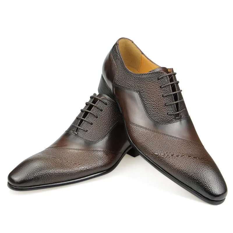 Aubino  - Luxury Men's Business Cap Toe Oxford Dress Shoes