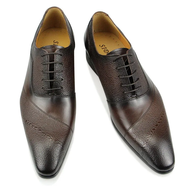 Aubino  - Luxury Men's Business Cap Toe Oxford Dress Shoes