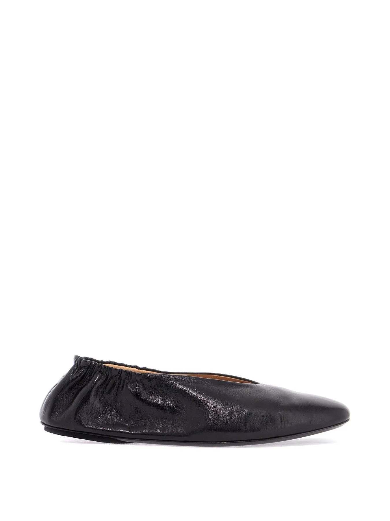 Ballerina Crinkled Leather Flats