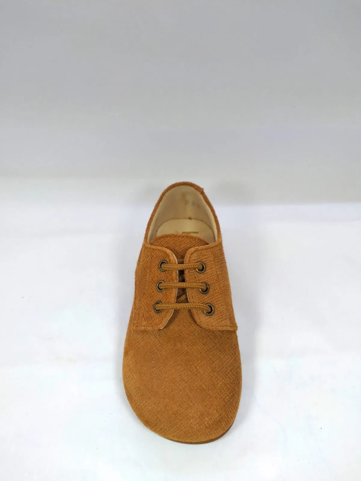 Beberlis Rus Tan Textured Camel Oxford Dress Shoes