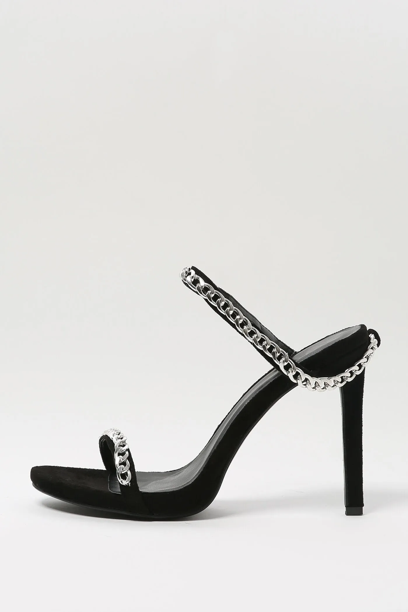 Black Chain High Heel Sandal