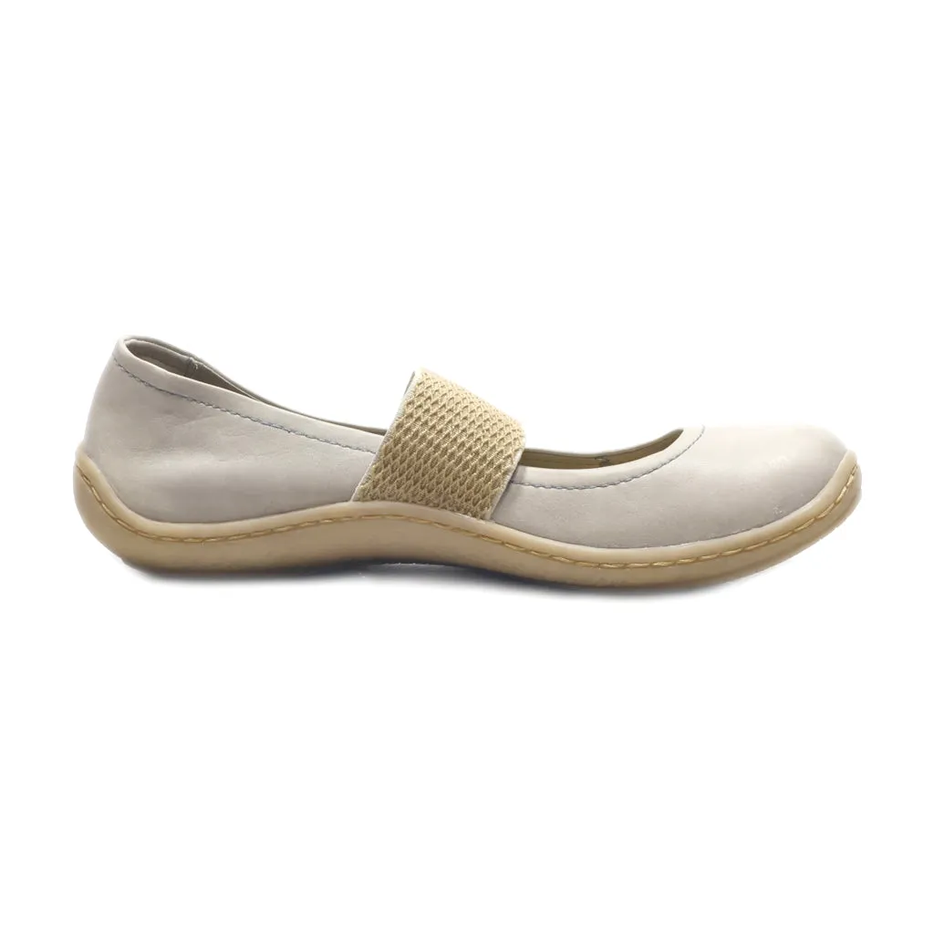 Born Ballerinas Leather Grey Colour For Women