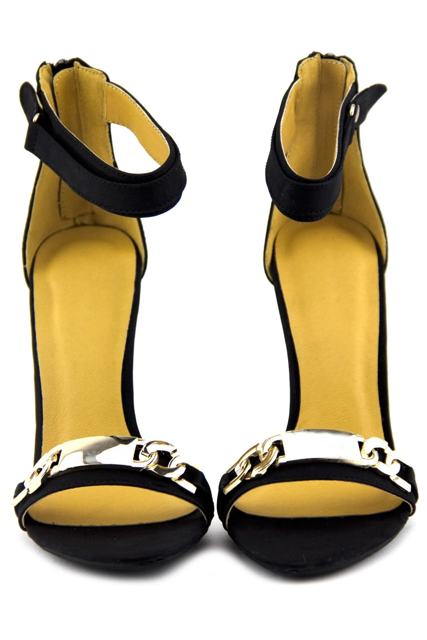 BRIT GOLD CHAIN HIGH HEEL