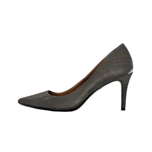 Calvin Klein Gayle High-Heel Shoes Leather Grey Colour For Women