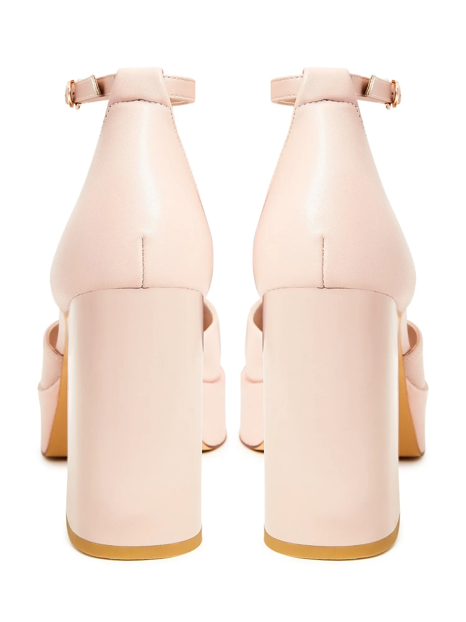 Classic Open Toe High Heels Sandals - Beige