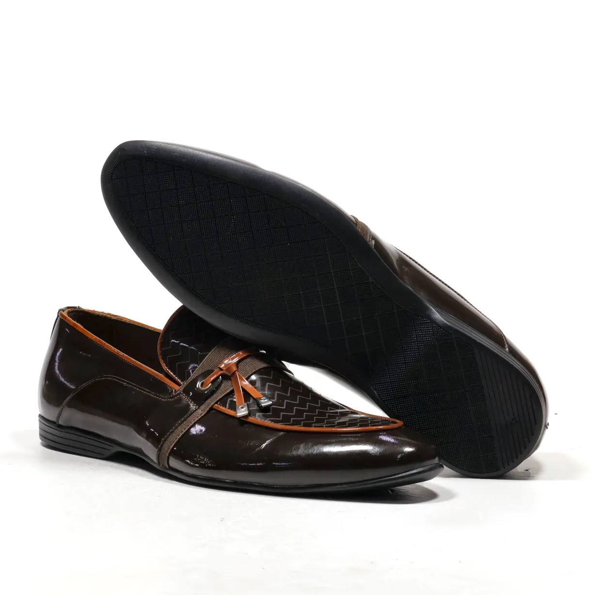 Dukan'S Loafers Leather Brown Colour For Men