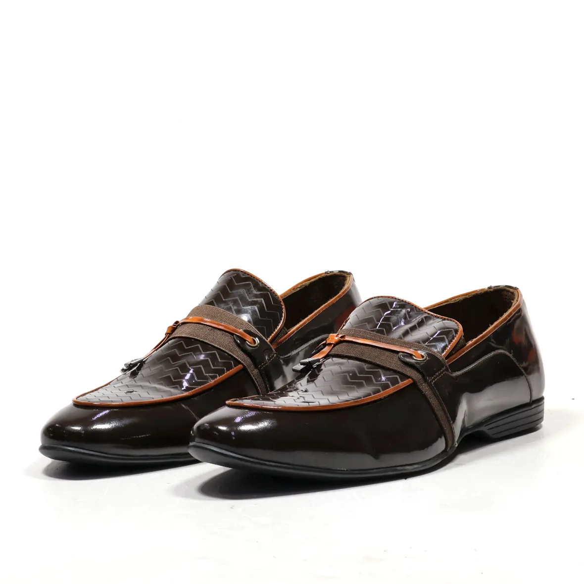 Dukan'S Loafers Leather Brown Colour For Men