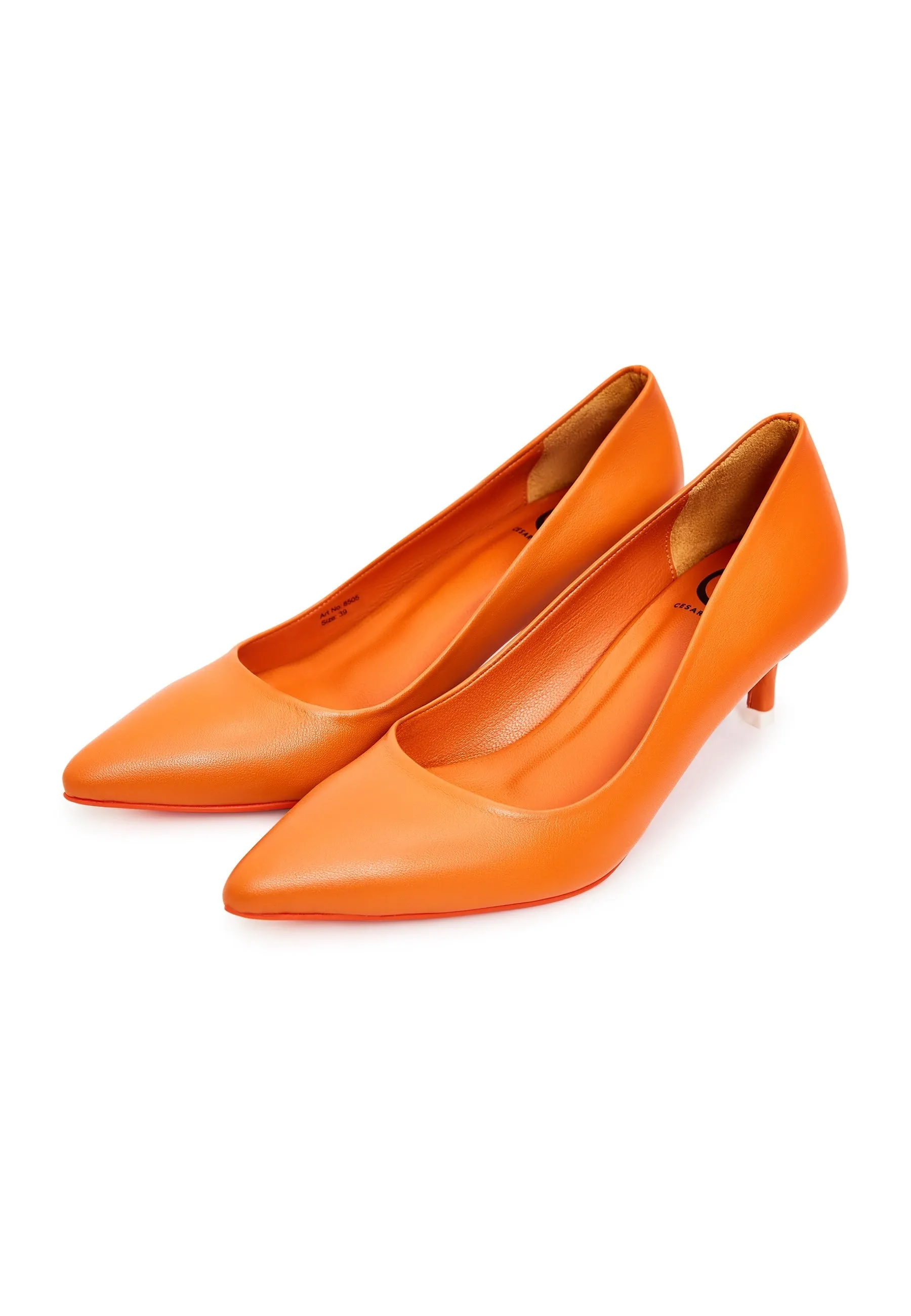 Elegant Luxe Pumps - Orange