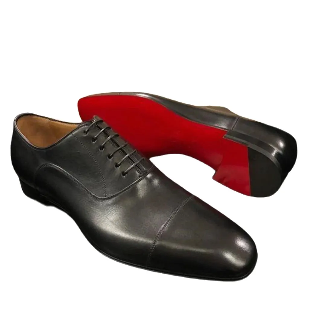 il Rosso 5 - Red Bottom Leather Oxford Shoes For Men