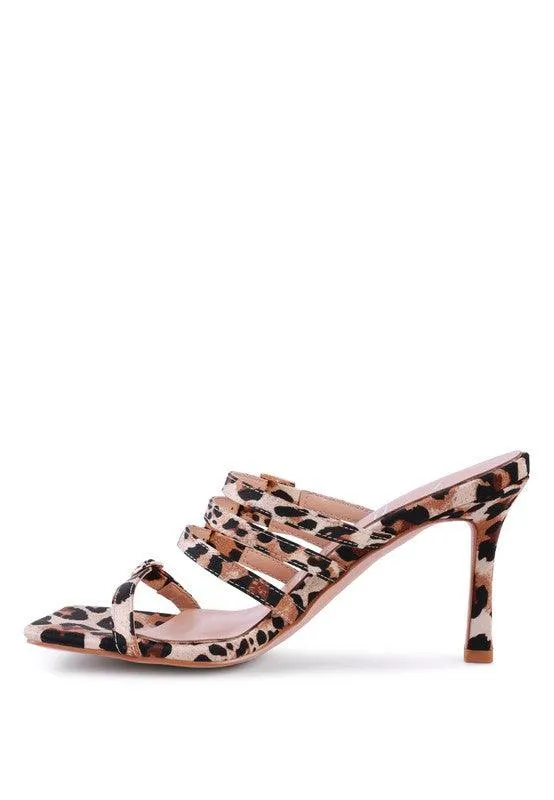 Leopard Nyle Platform Heeled Sandals