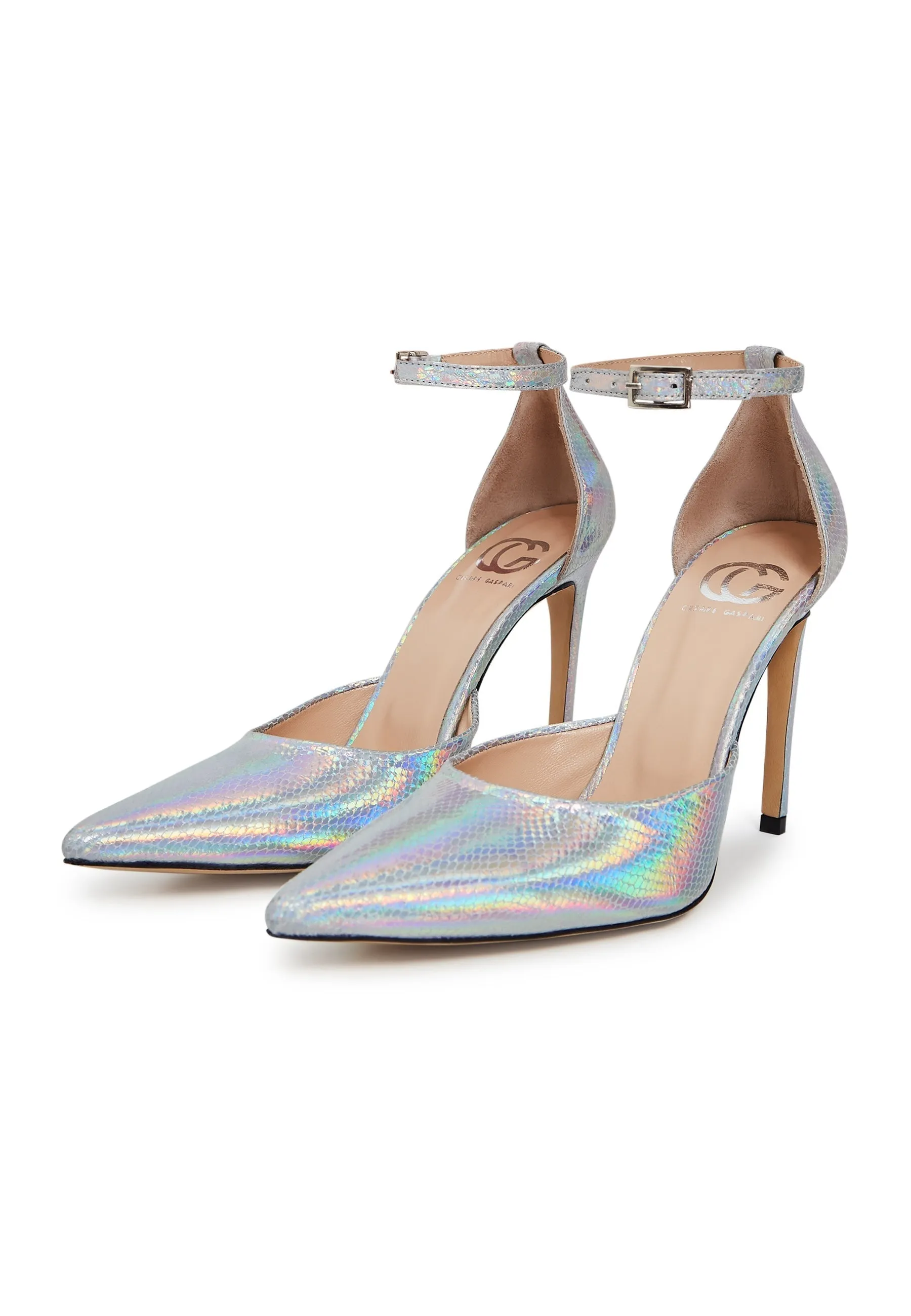 Luxurious High Heel Pumps - Silver