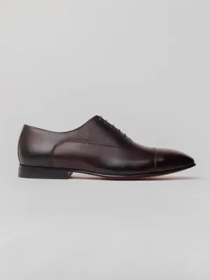 Maverick Toecap Oxford - Dark Brown