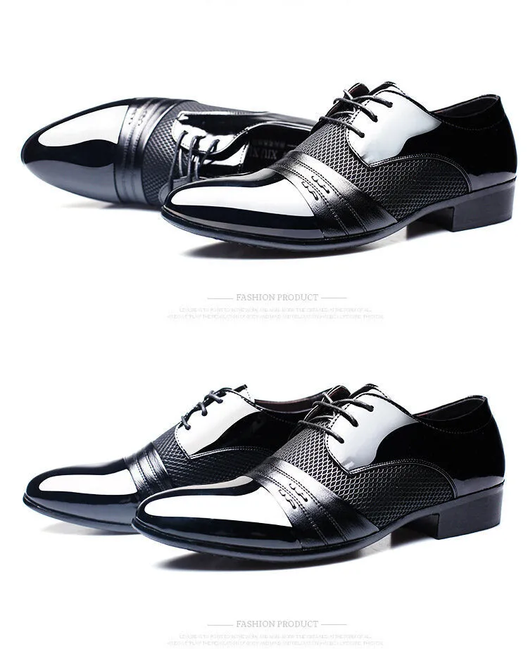 Men Dress Shoes Business Flat Shoes Black Brown Breathable Low Top Men Formal Office Shoes