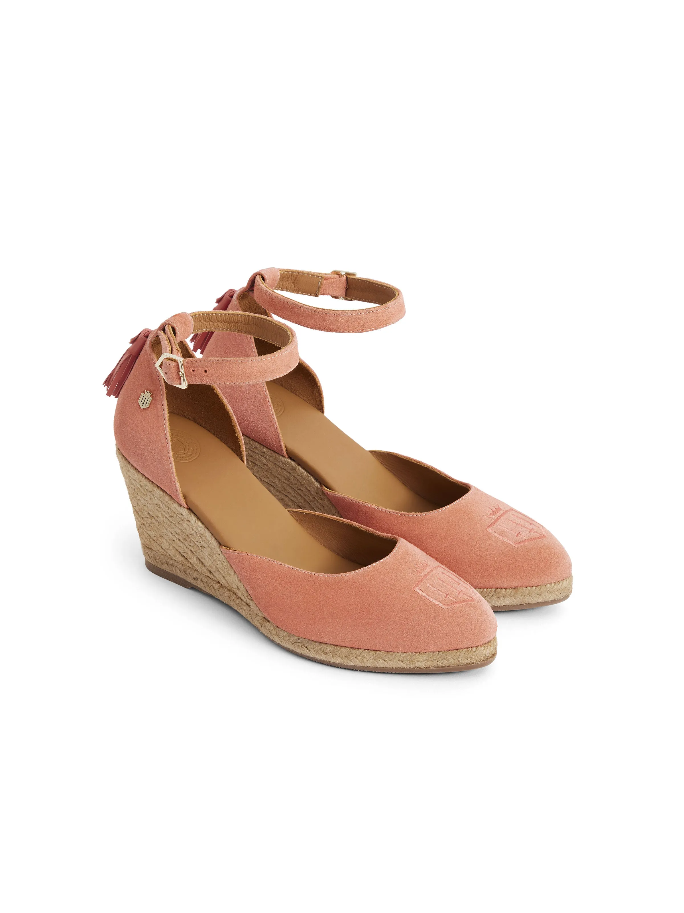 Monaco Wedge - Melon Suede