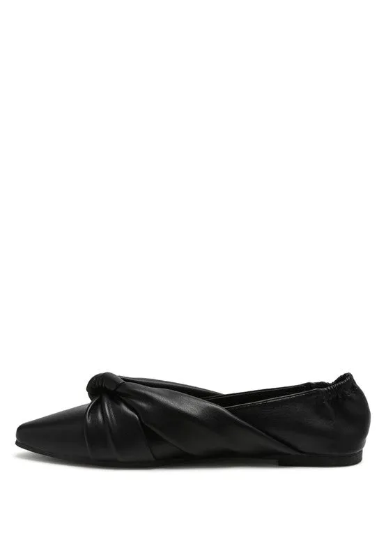 Mora  - Knot Detail Ballet Flats/loafers for women