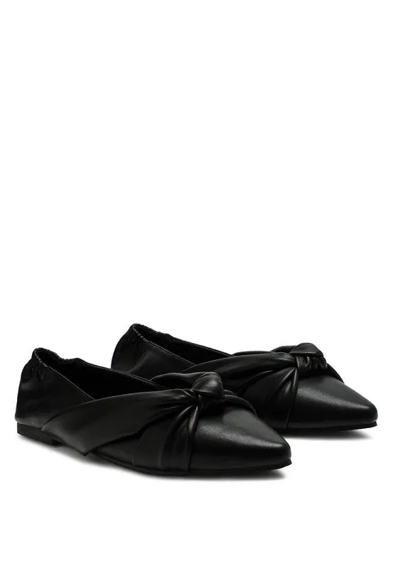 Mora  - Knot Detail Ballet Flats/loafers for women