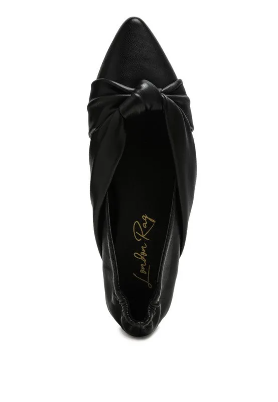 Mora  - Knot Detail Ballet Flats/loafers for women