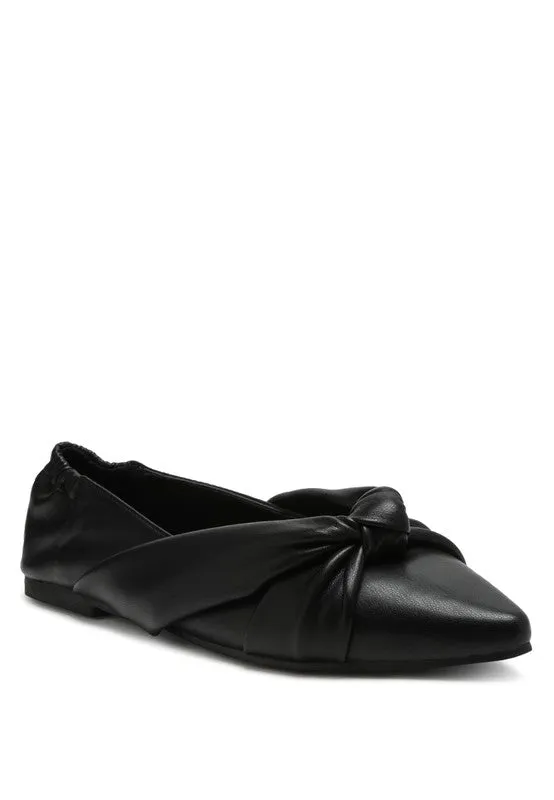 Mora  - Knot Detail Ballet Flats/loafers for women