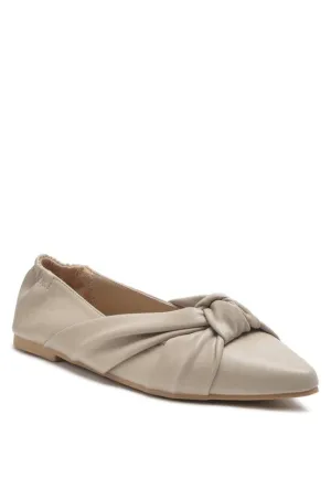 Mora  - Knot Detail Ballet Flats/loafers for women