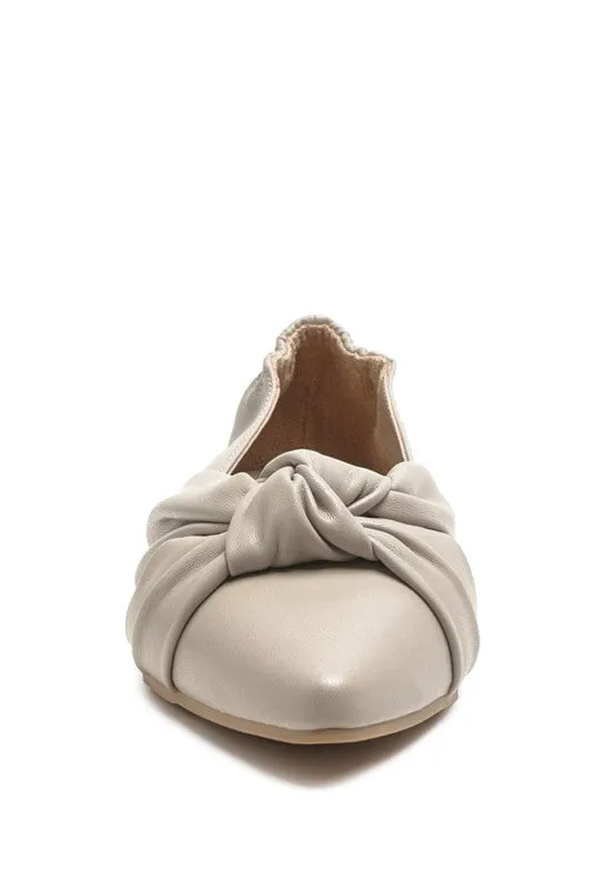 Mora  - Knot Detail Ballet Flats/loafers for women