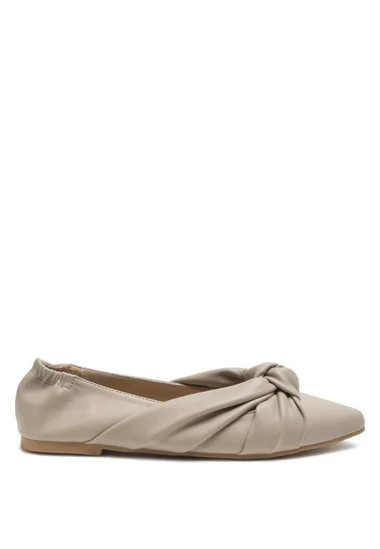 Mora  - Knot Detail Ballet Flats/loafers for women