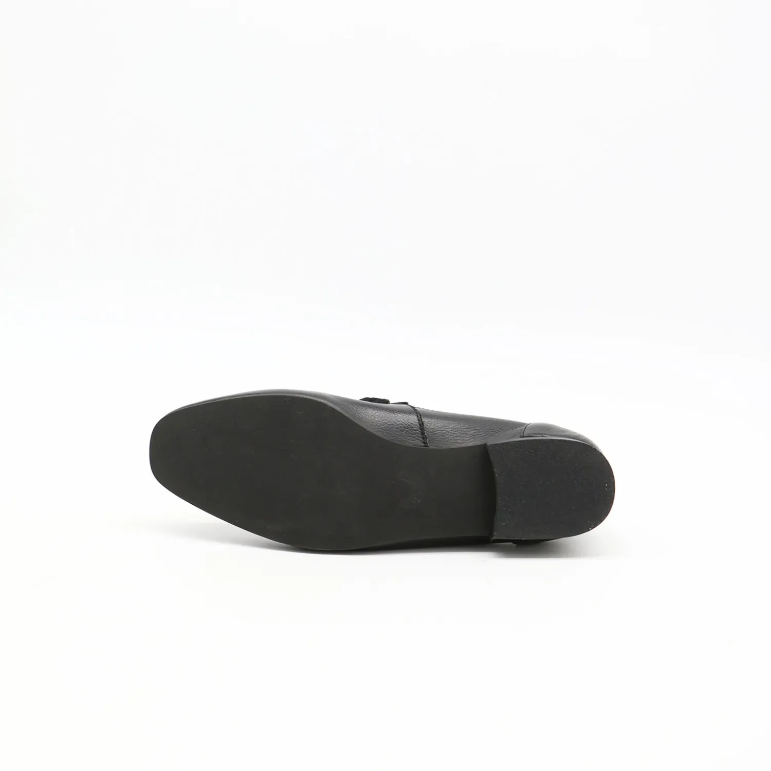 Natural loafers in black leather womens shoes