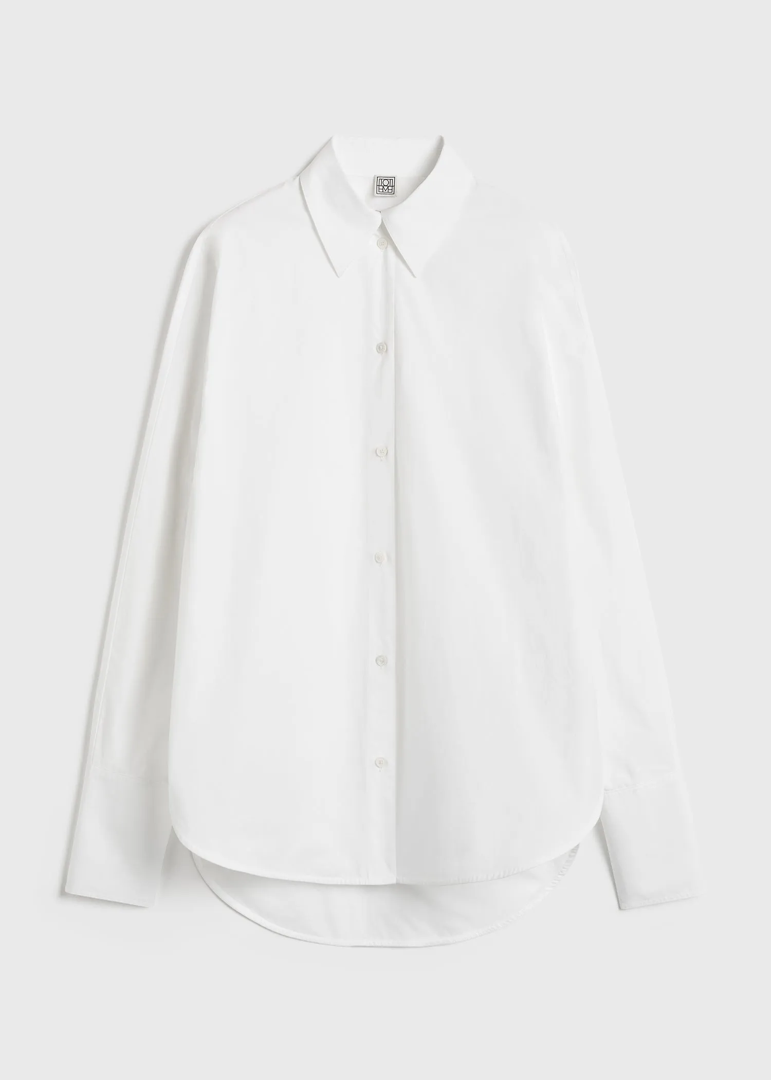 Oversized tuxedo shirt white