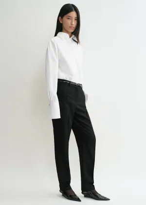 Oversized tuxedo shirt white