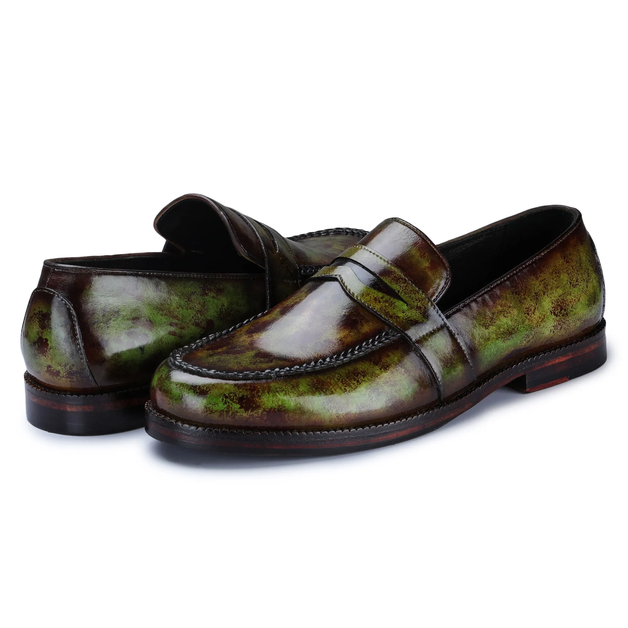 Penny Loafers - Green