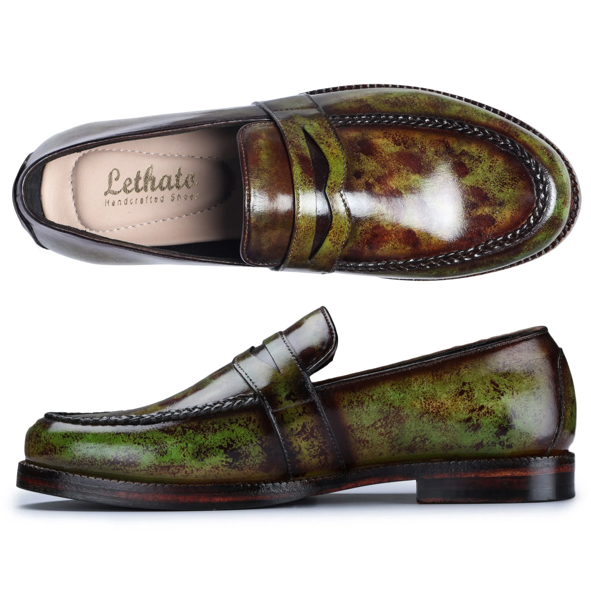 Penny Loafers - Green