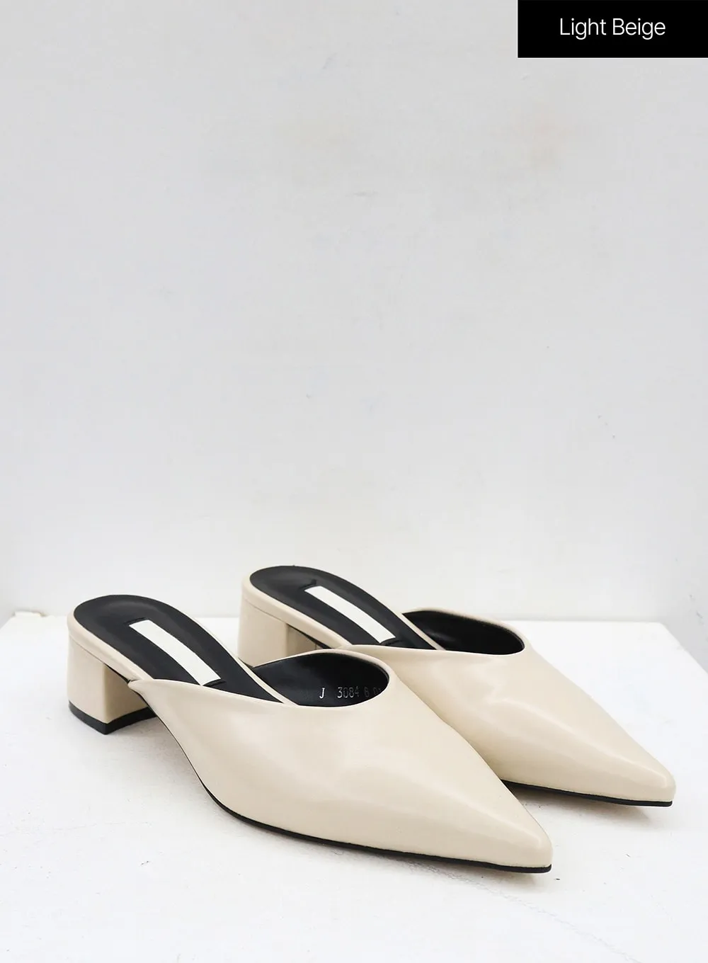 Pointed Toe Heel Mules OJ319