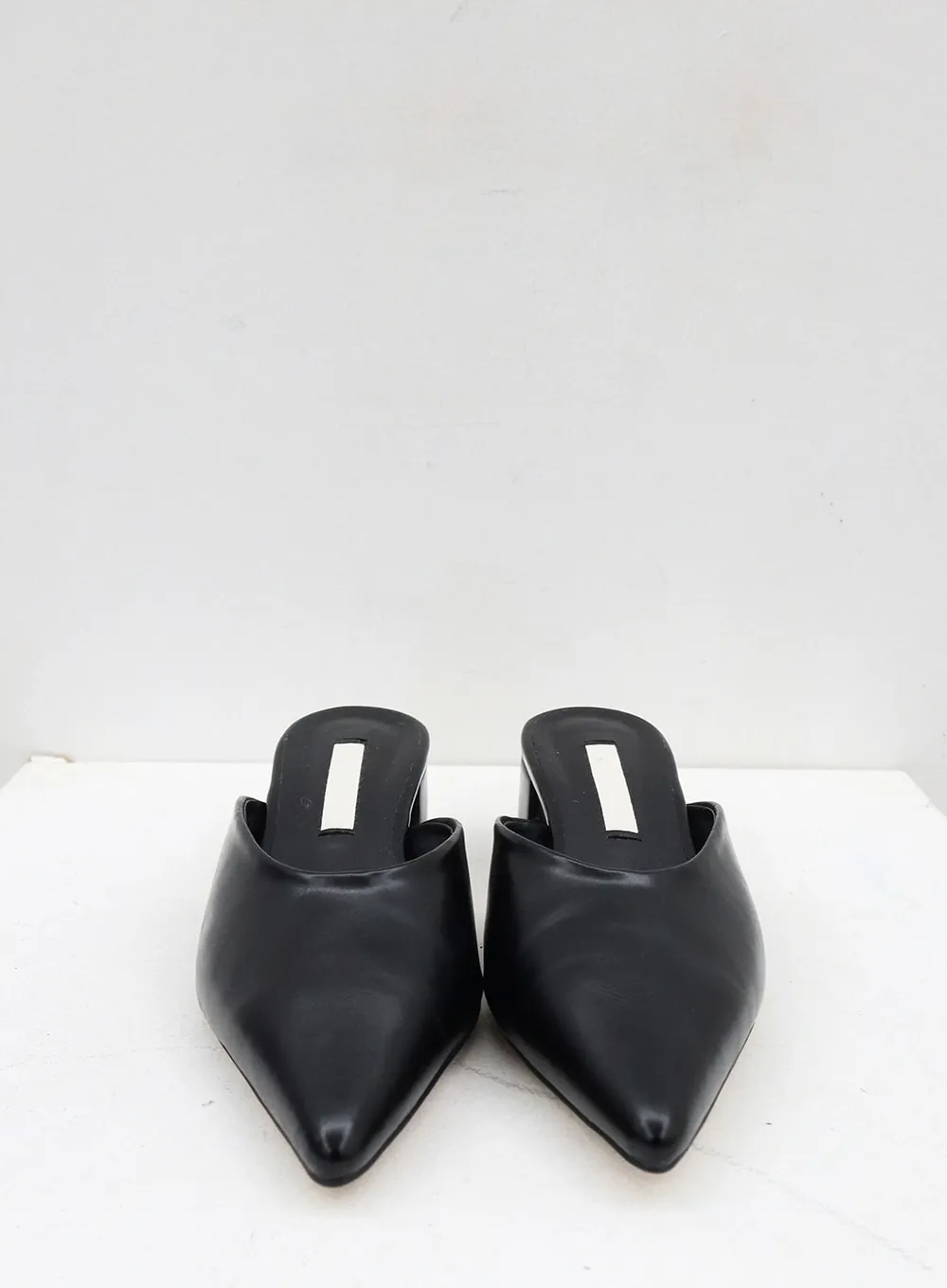 Pointed Toe Heel Mules OJ319