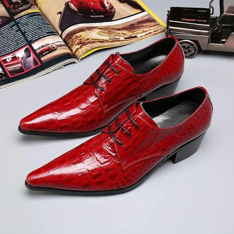 Seriously Red Men's Leather Dress Shoes