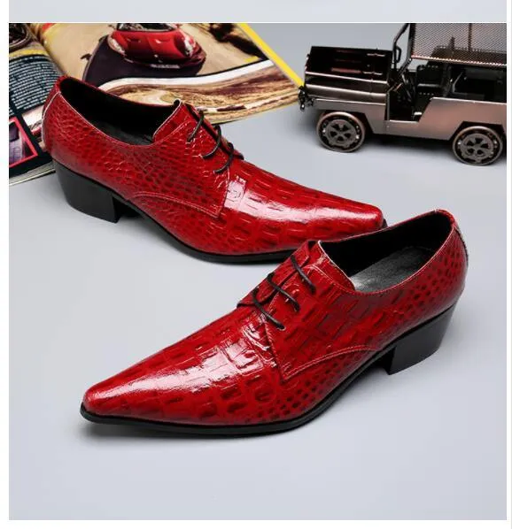 Seriously Red Men's Leather Dress Shoes