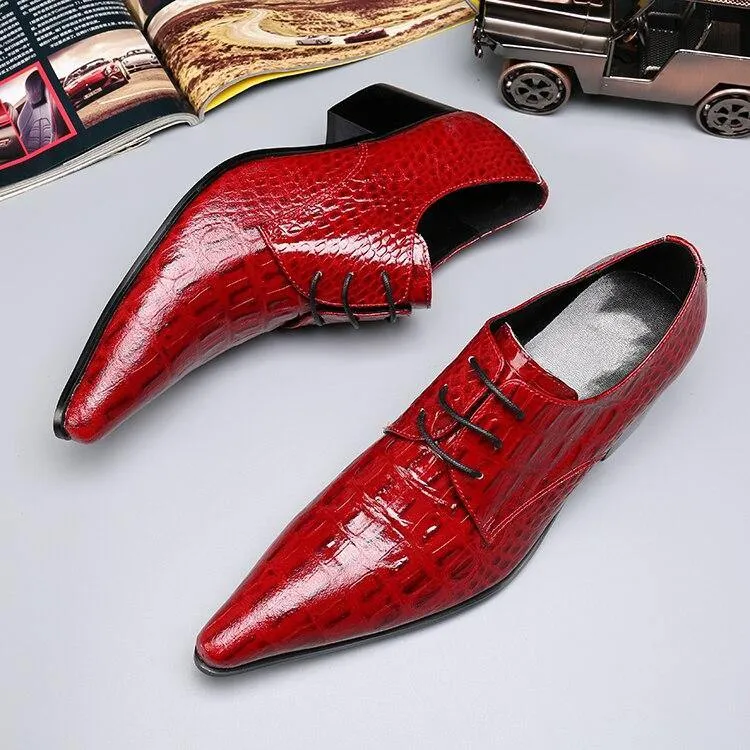 Seriously Red Men's Leather Dress Shoes