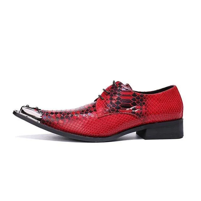 Seriously Red Men's Leather Dress Shoes