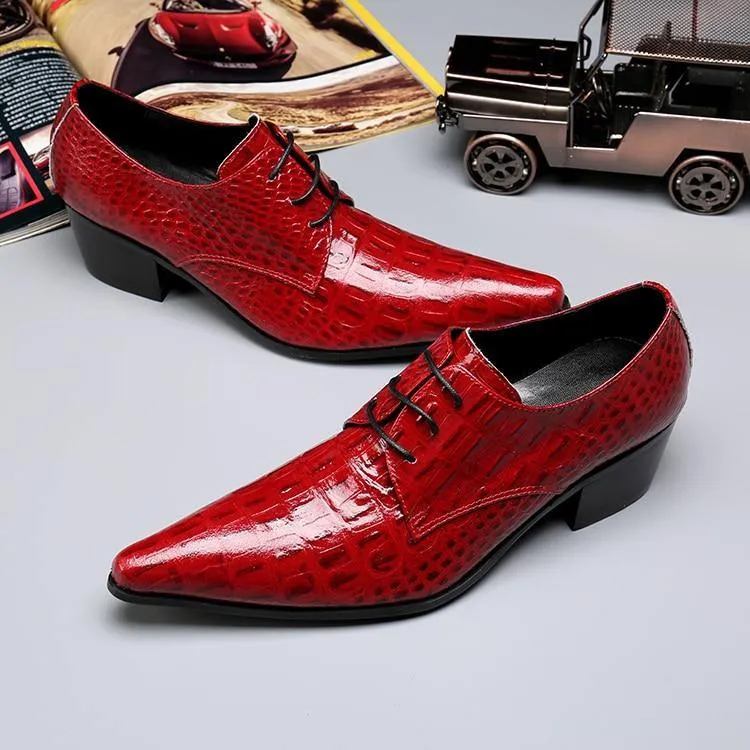 Seriously Red Men's Leather Dress Shoes