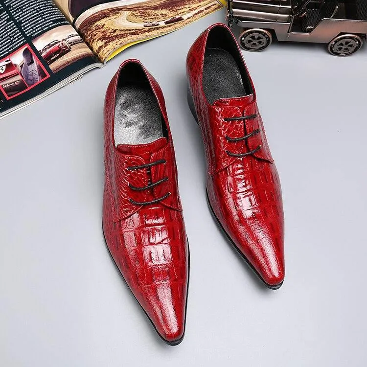 Seriously Red Men's Leather Dress Shoes