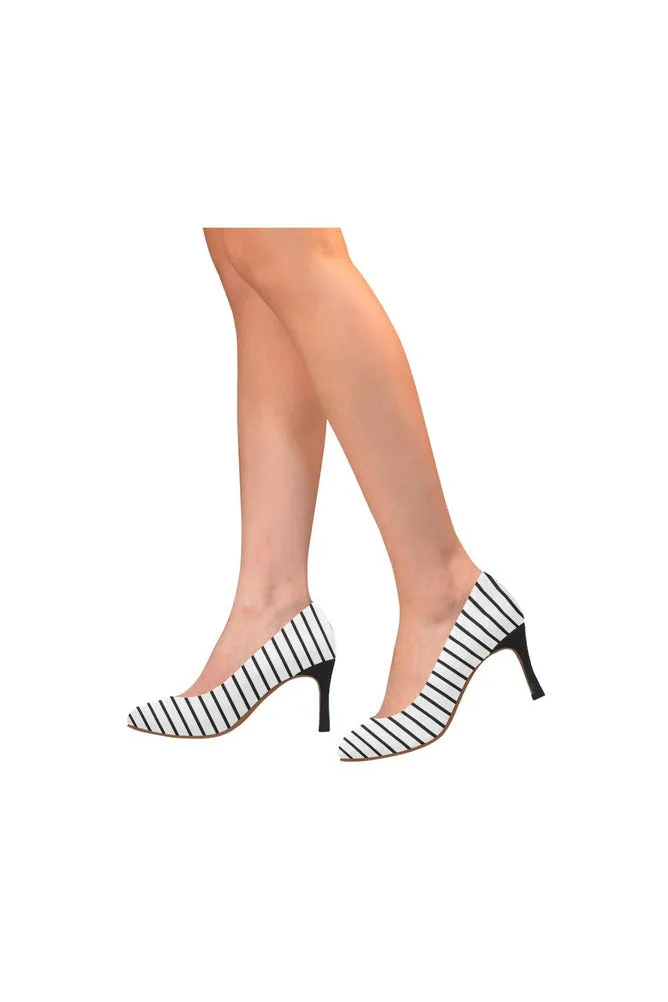 striped Women's High Heels (Model 048)