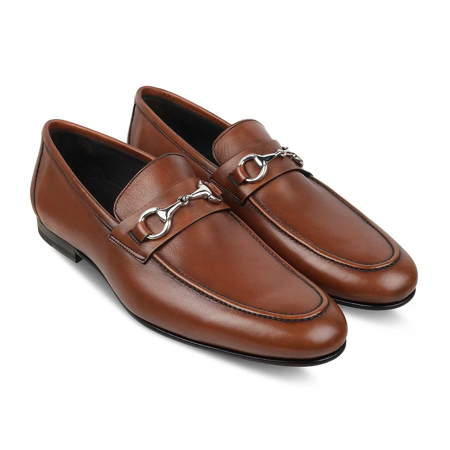 The Malco Tan Men's Handcrafted Leather Loafers Tresmode