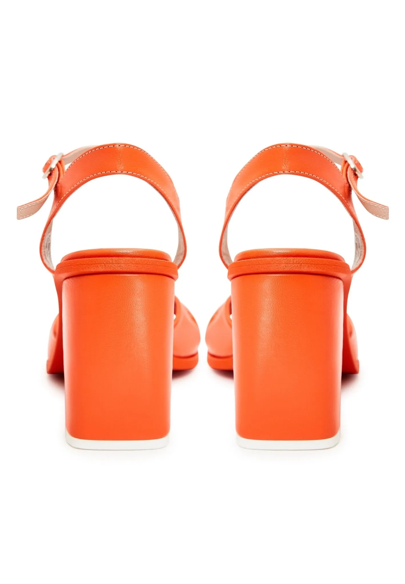 Timeless Block Heels - Orange