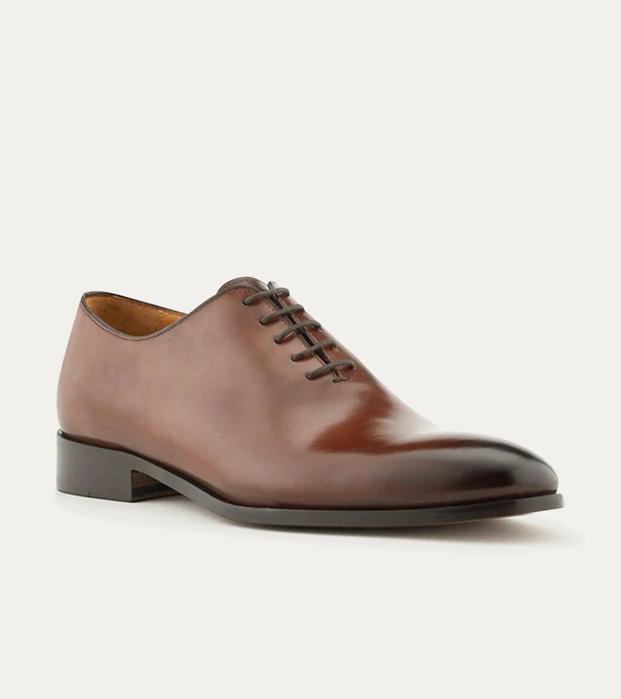 Wholecut Oxford Plain Toe Brown Antique