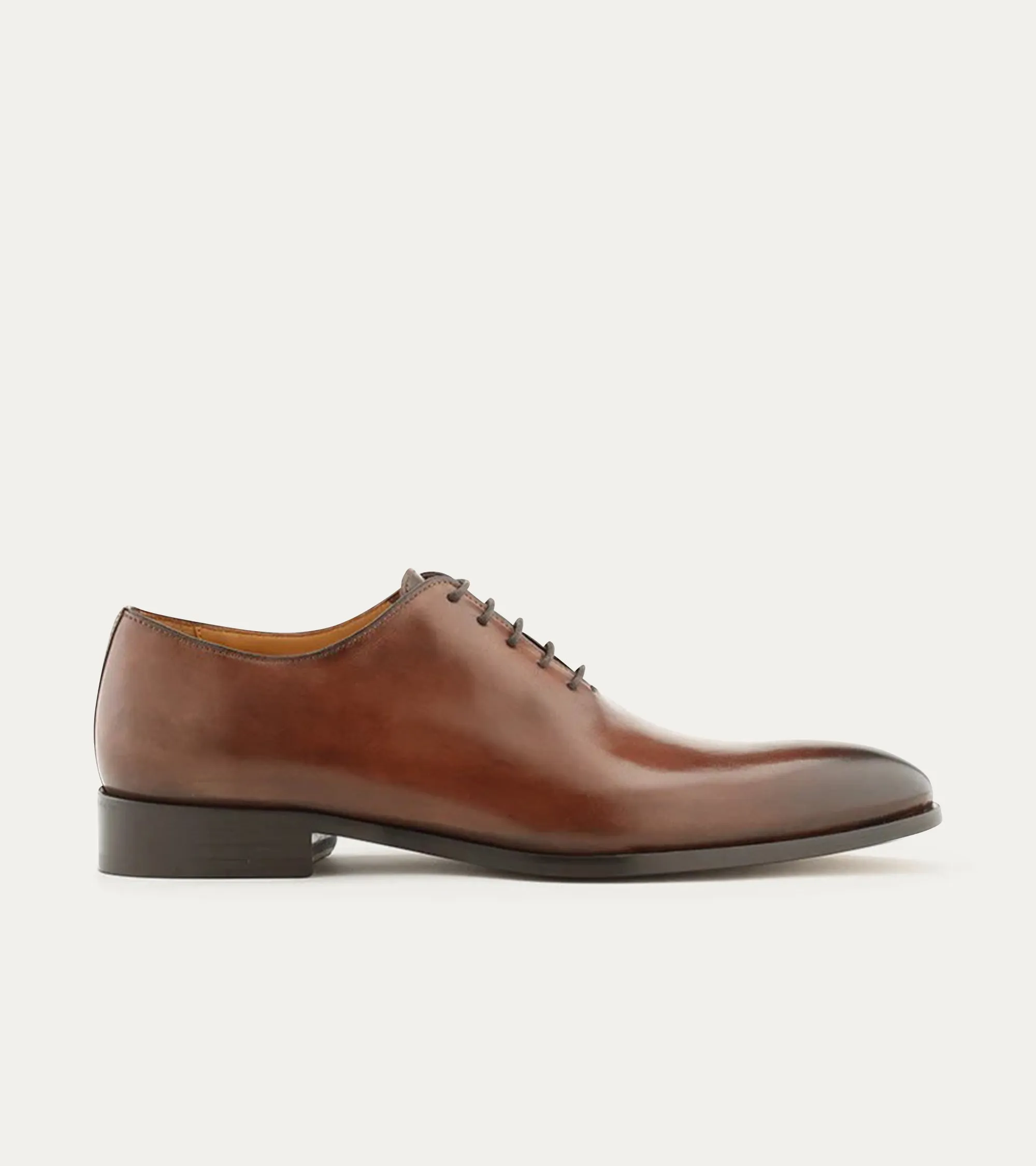 Wholecut Oxford Plain Toe Brown Antique