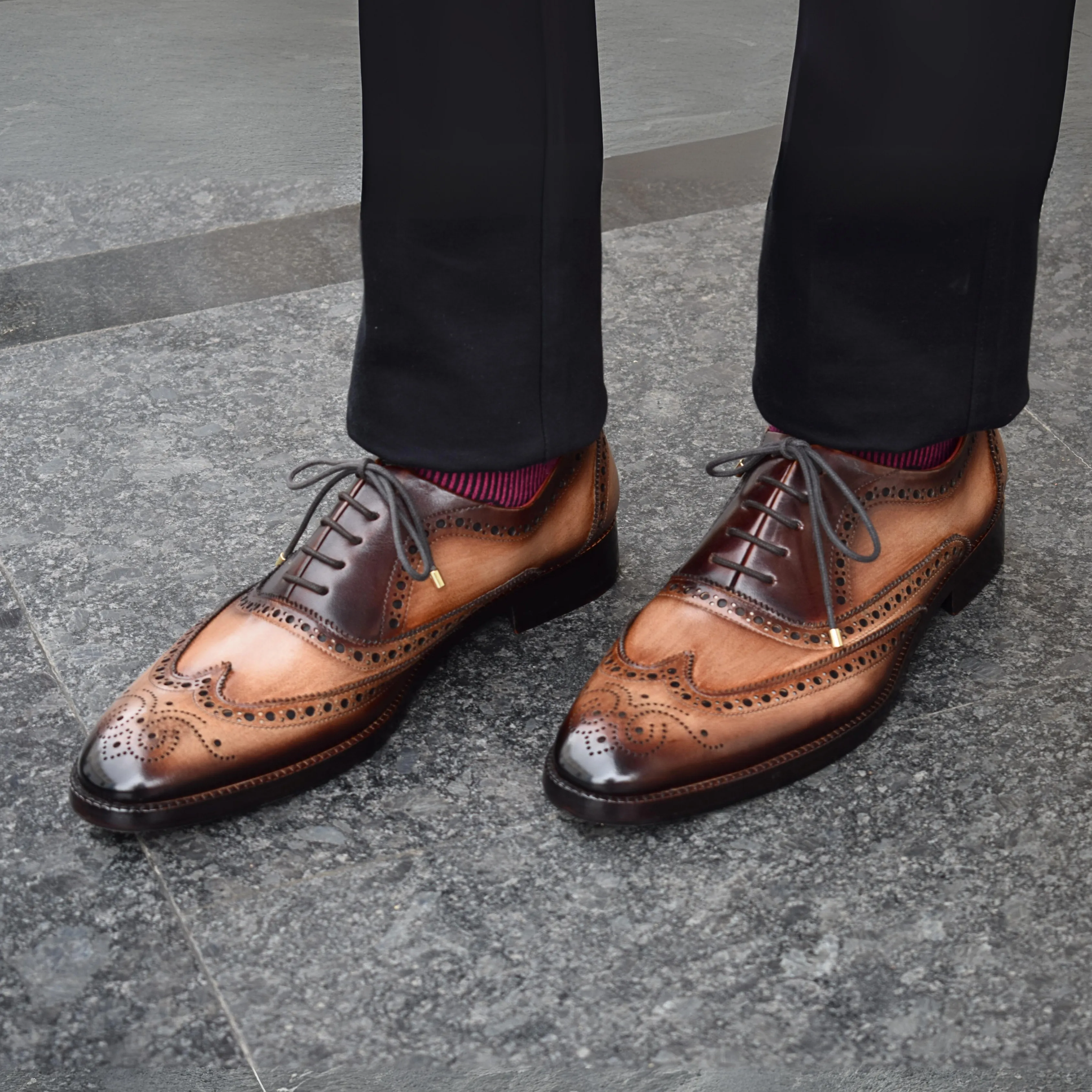 Wingtip Brogue Oxford- Brown