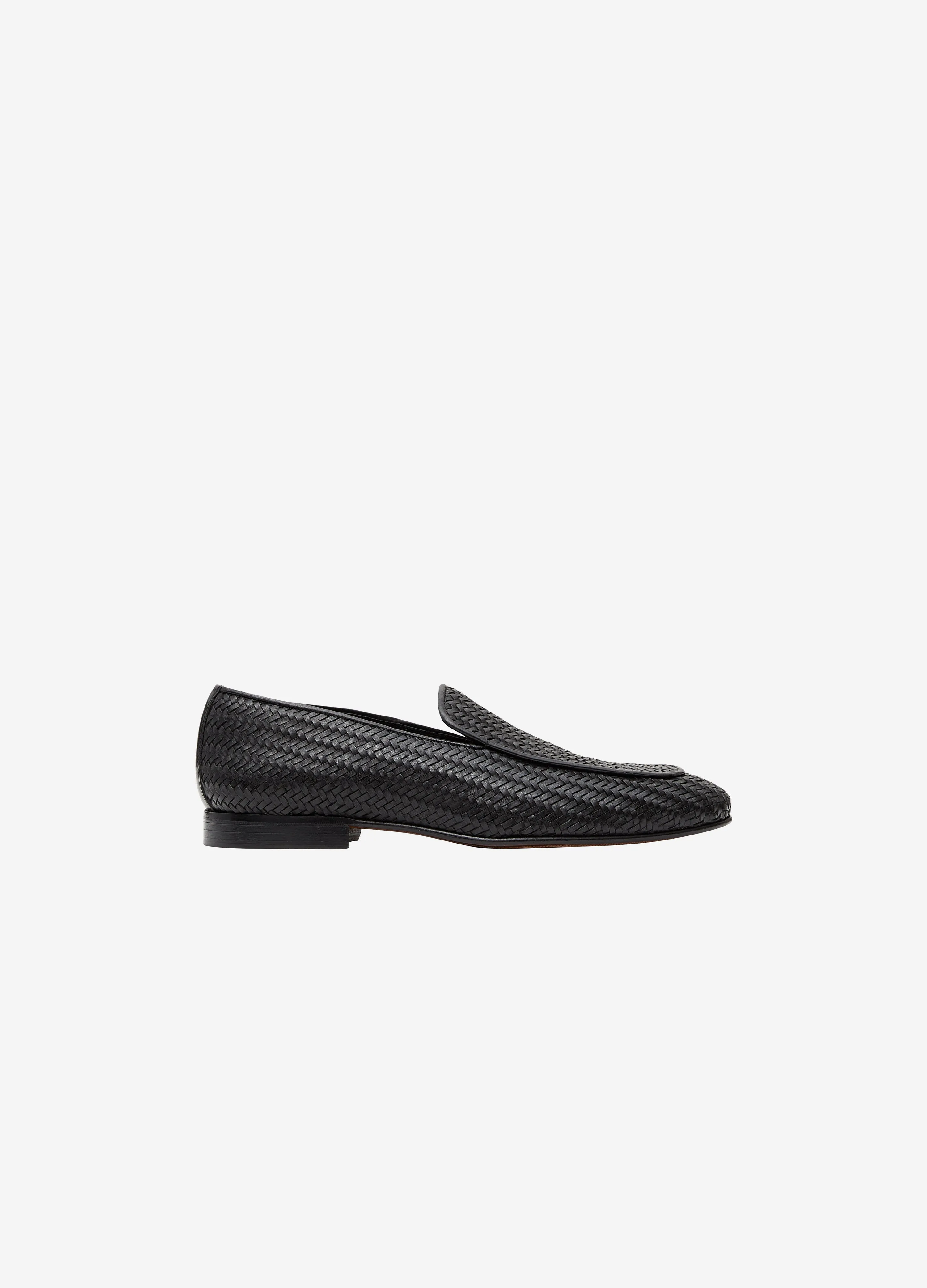 Woven Dress Loafer Black